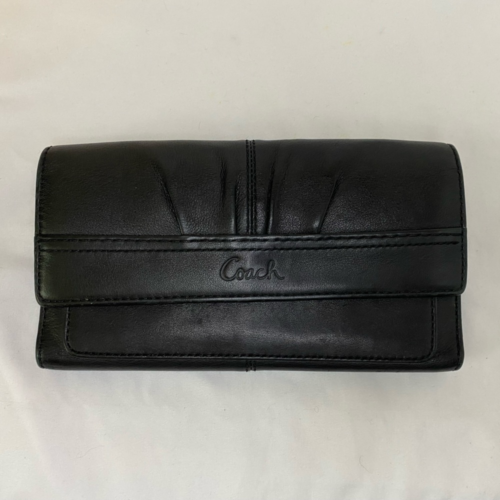 Vintage Coach Soho leather wallet black